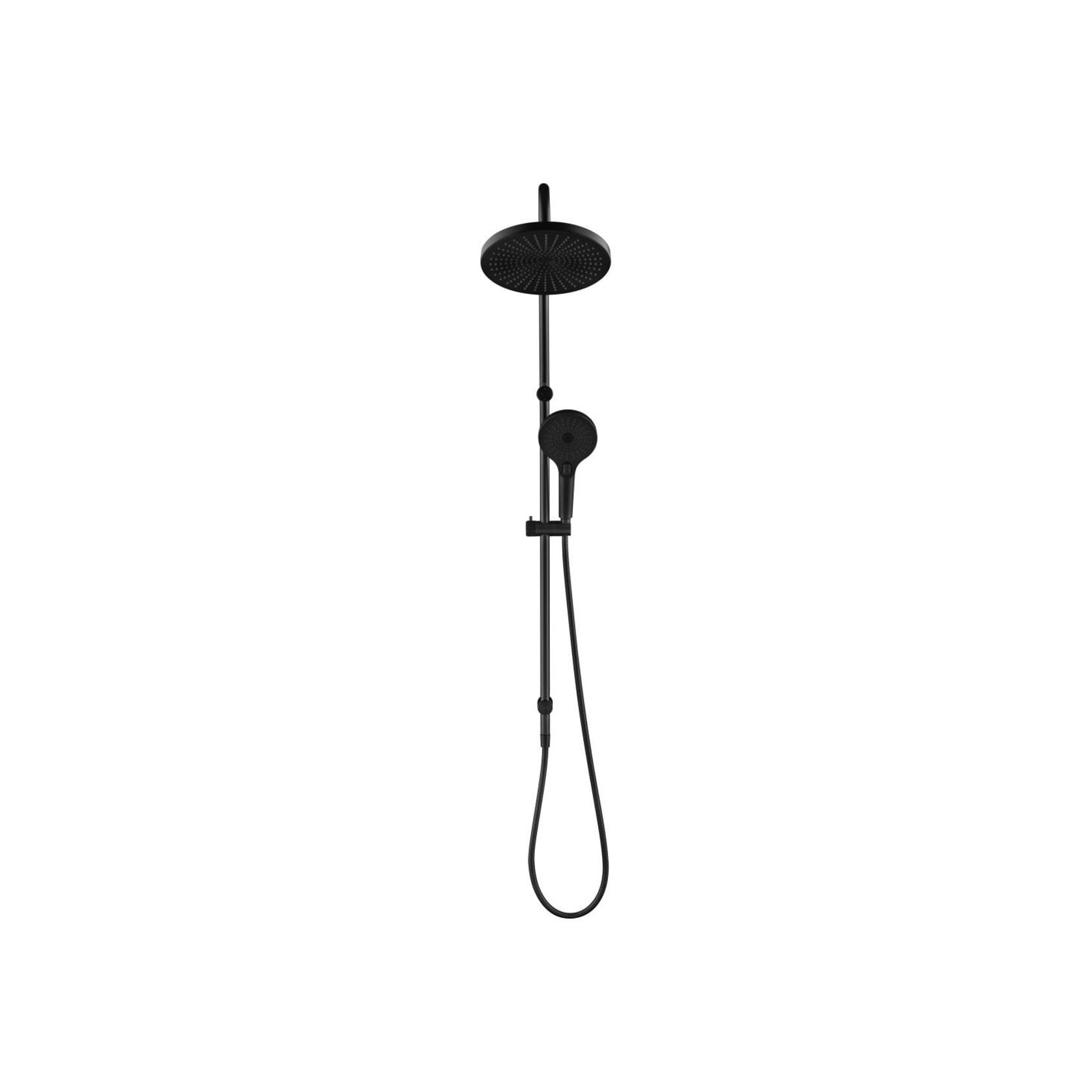 Mica Fluted Gooseneck Shower Rail gallery detail image
