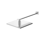 Cube Rain Shower with Wall Arm Brushed Nickel gallery detail image