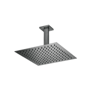 Flint Rain Shower with Ceiling Arm Gun Metal gallery detail image