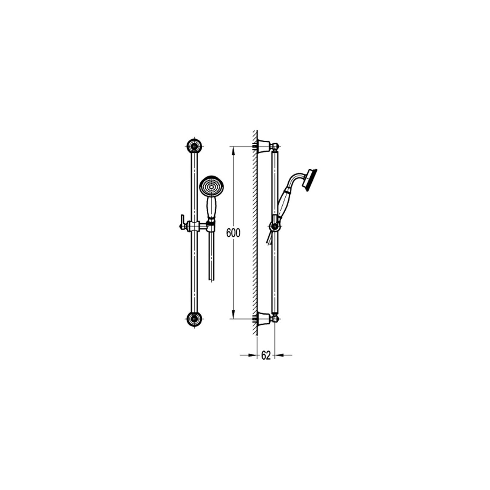 Liberty Slide Shower 1 Function Oil Rubbed Bronze gallery detail image