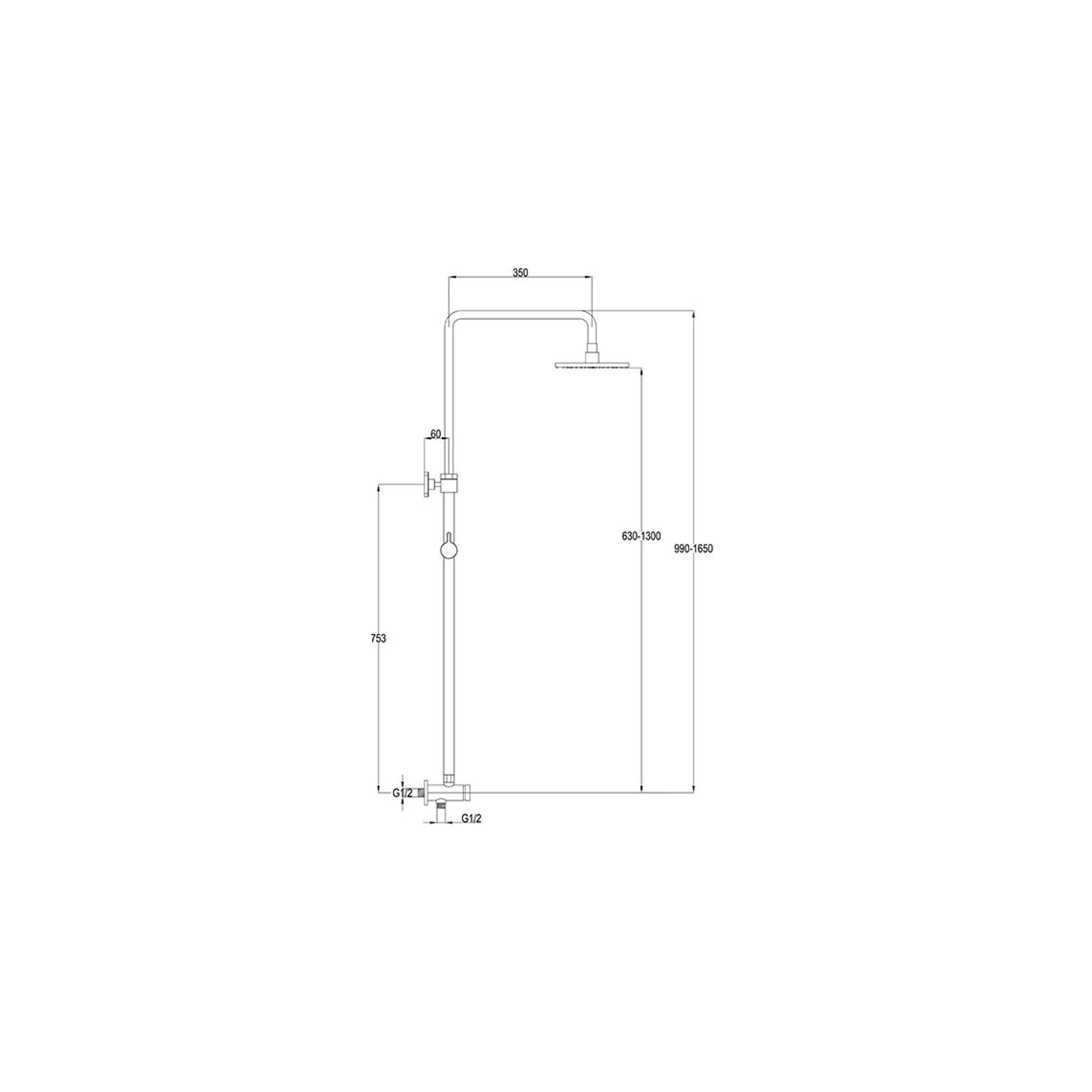 Loft Shower Tower 3 Function Gun Metal gallery detail image