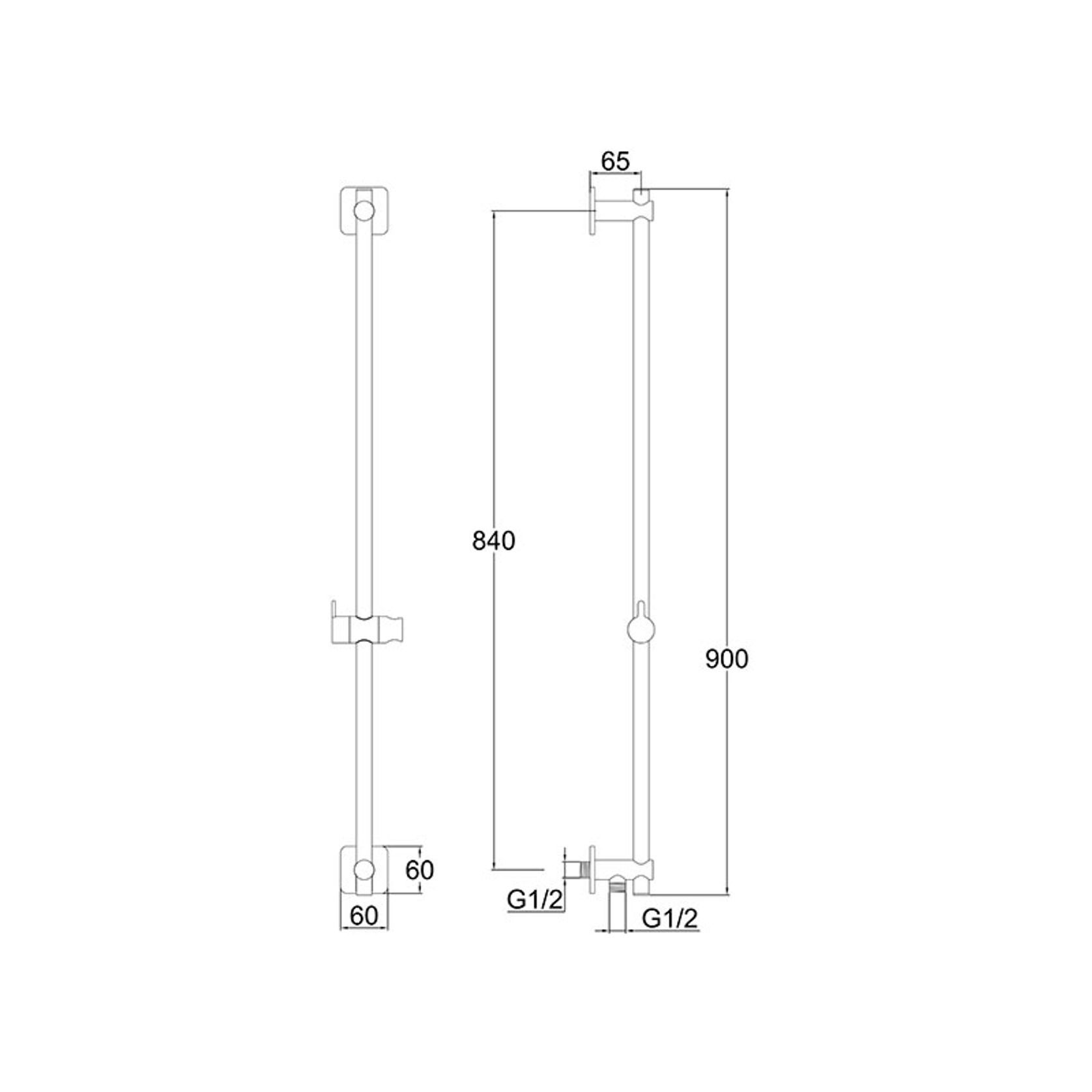 Loft Slide Shower 3 Function Handshower Chrome gallery detail image