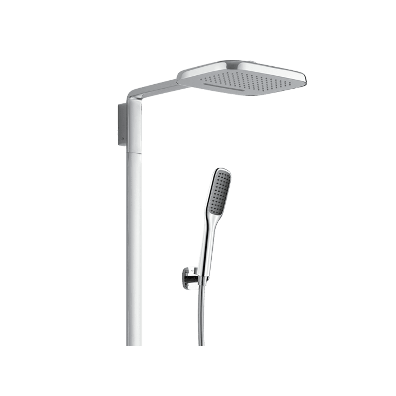Modern Shower Tower with Mixer Chrome gallery detail image