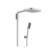 Modern Shower Tower with Mixer Chrome gallery detail image