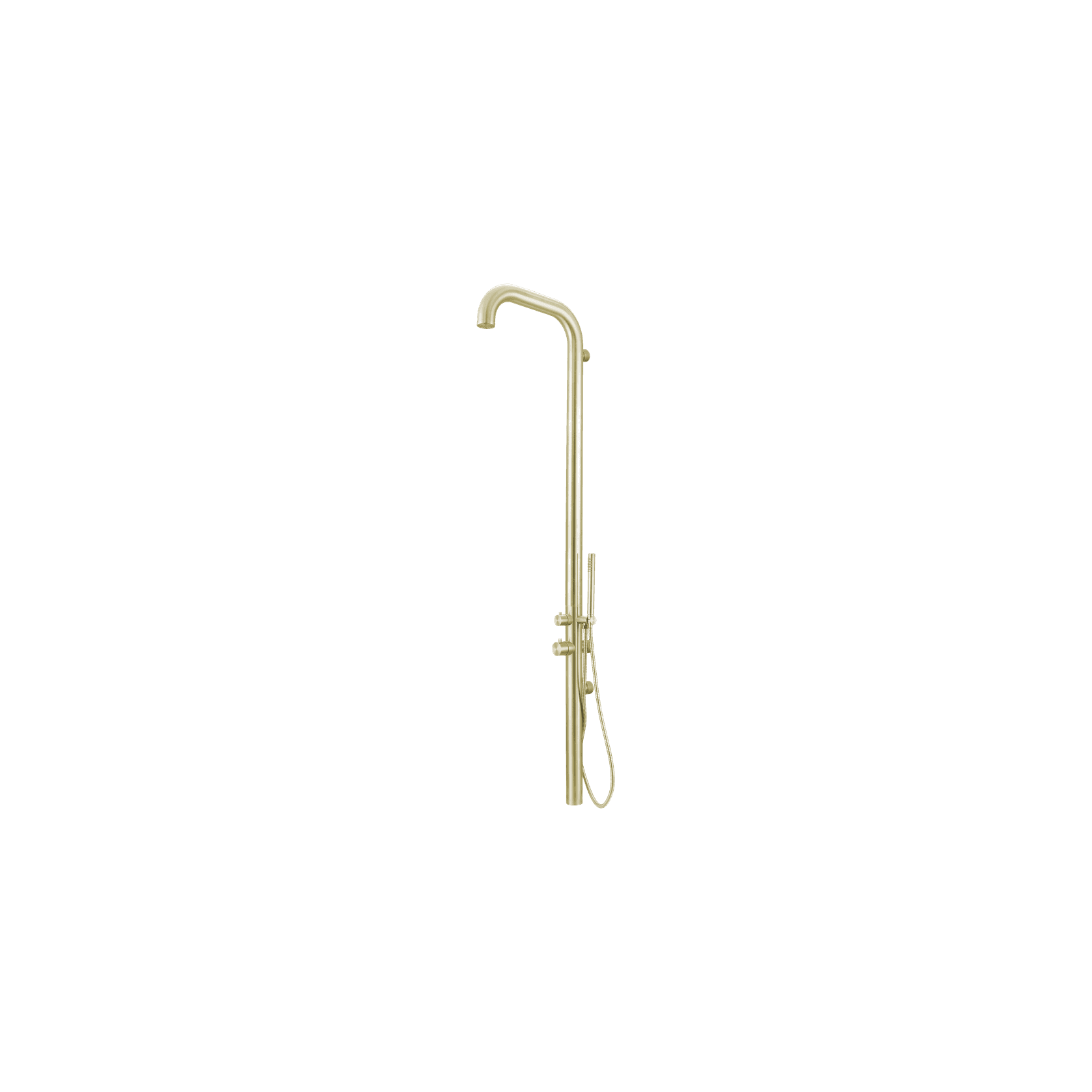 Pacific Outdoor Shower Tower Brushed Gold gallery detail image