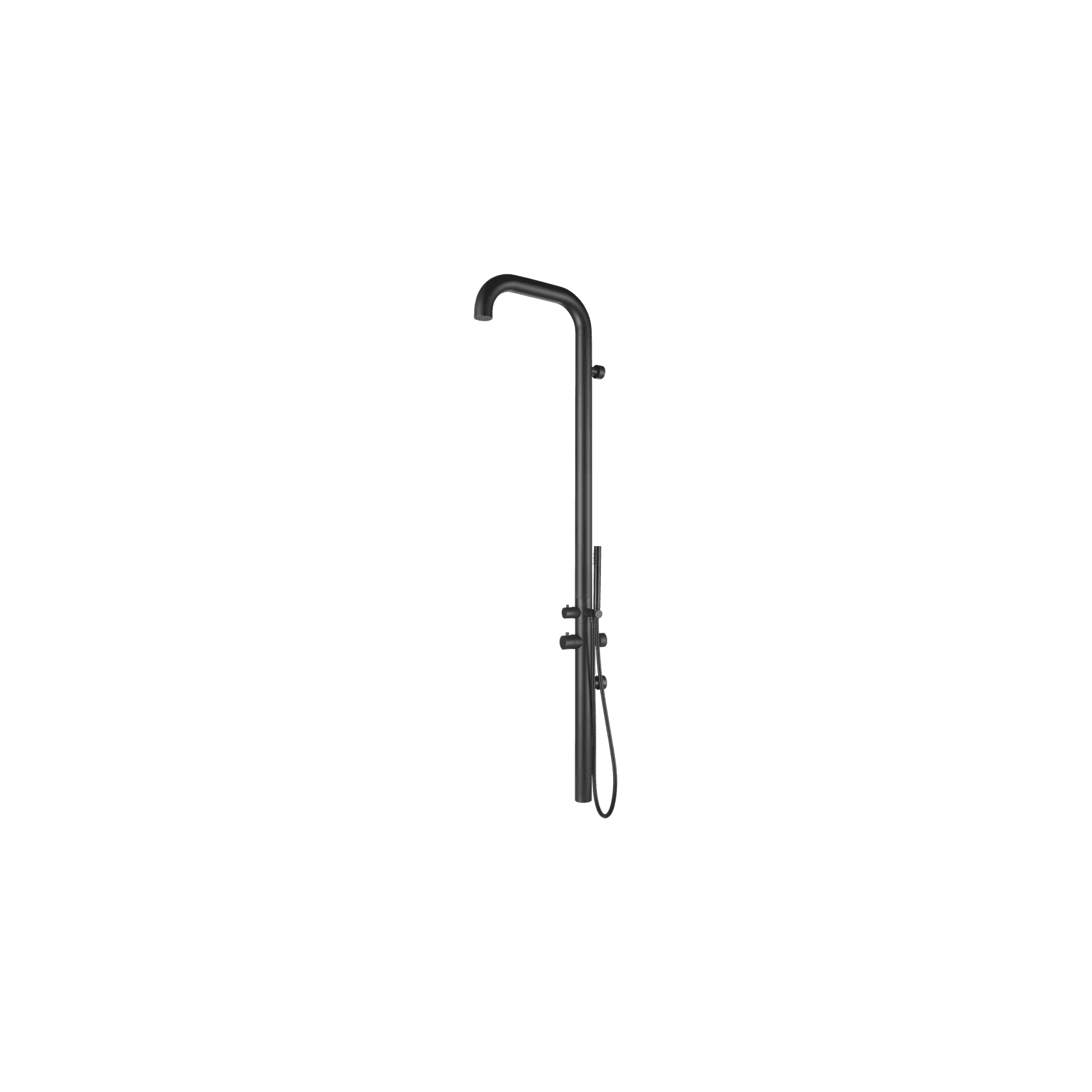 Pacific Outdoor Shower Tower Matte Black gallery detail image