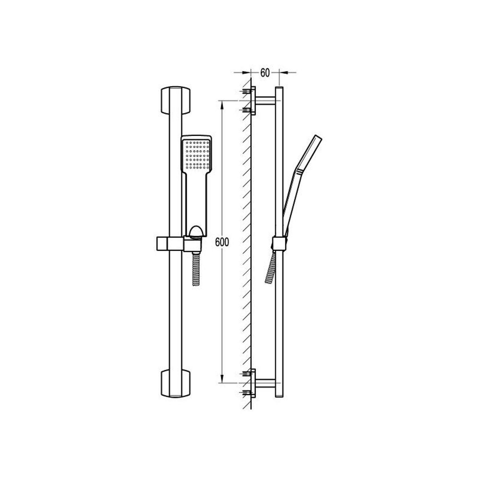 Smart Slide Shower 3 Function Chrome gallery detail image