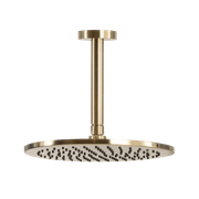 Scarab Rain Shower with Ceiling Arm Brushed Gold gallery detail image