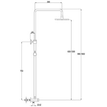 Urban Shower Tower 3 Function Brushed Stainless gallery detail image