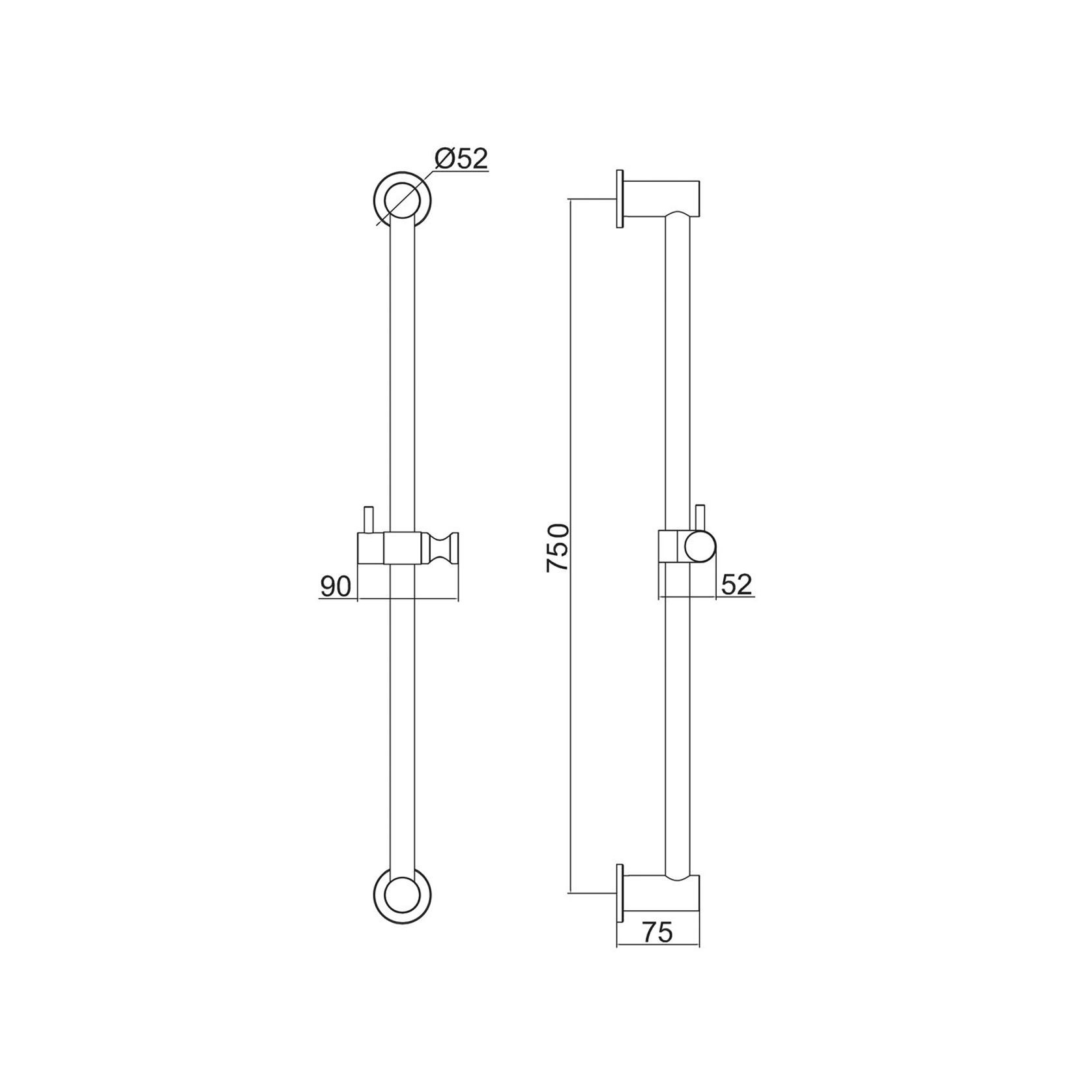 Urban Slide Shower 3 Function Brushed Stainless gallery detail image