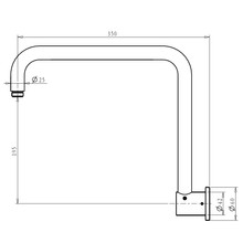 Mica Gooseneck Shower Arm gallery detail image