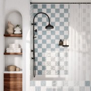 Kingsley Shower Rail Set | Matte Black gallery detail image
