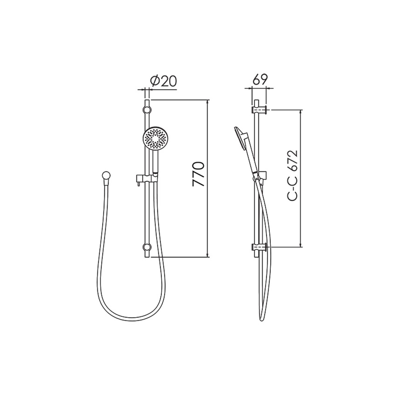 Linea Aerlux® Slide Shower gallery detail image