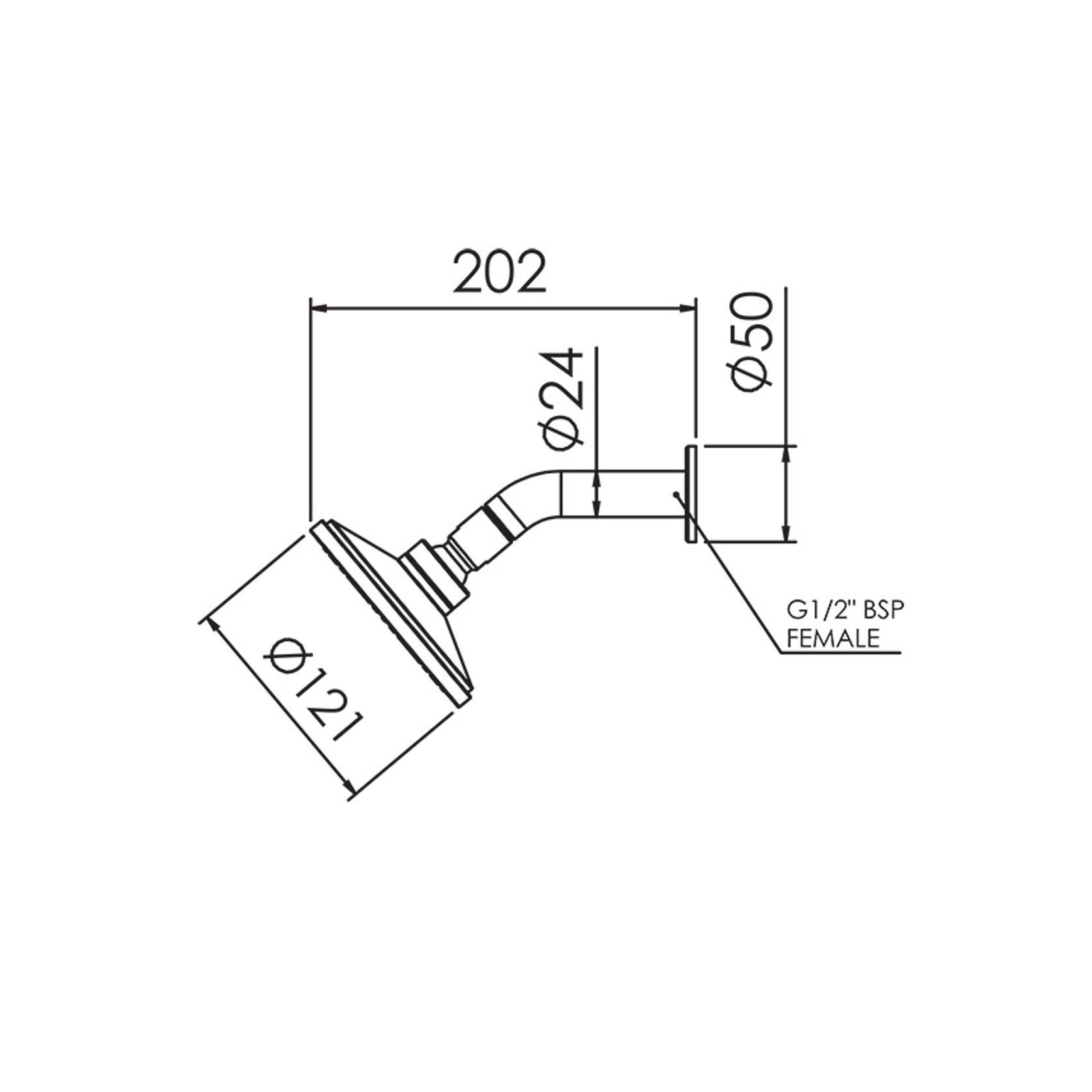 Linea Aerlux® Shower Rose gallery detail image