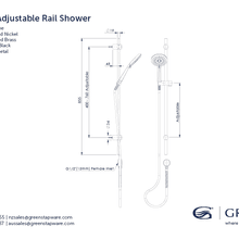 Astro II Adjustable Rail Shower gallery detail image