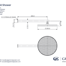 Glide RainBoost Wall Shower Head gallery detail image