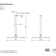 Swept Overhead Ceiling Shower gallery detail image
