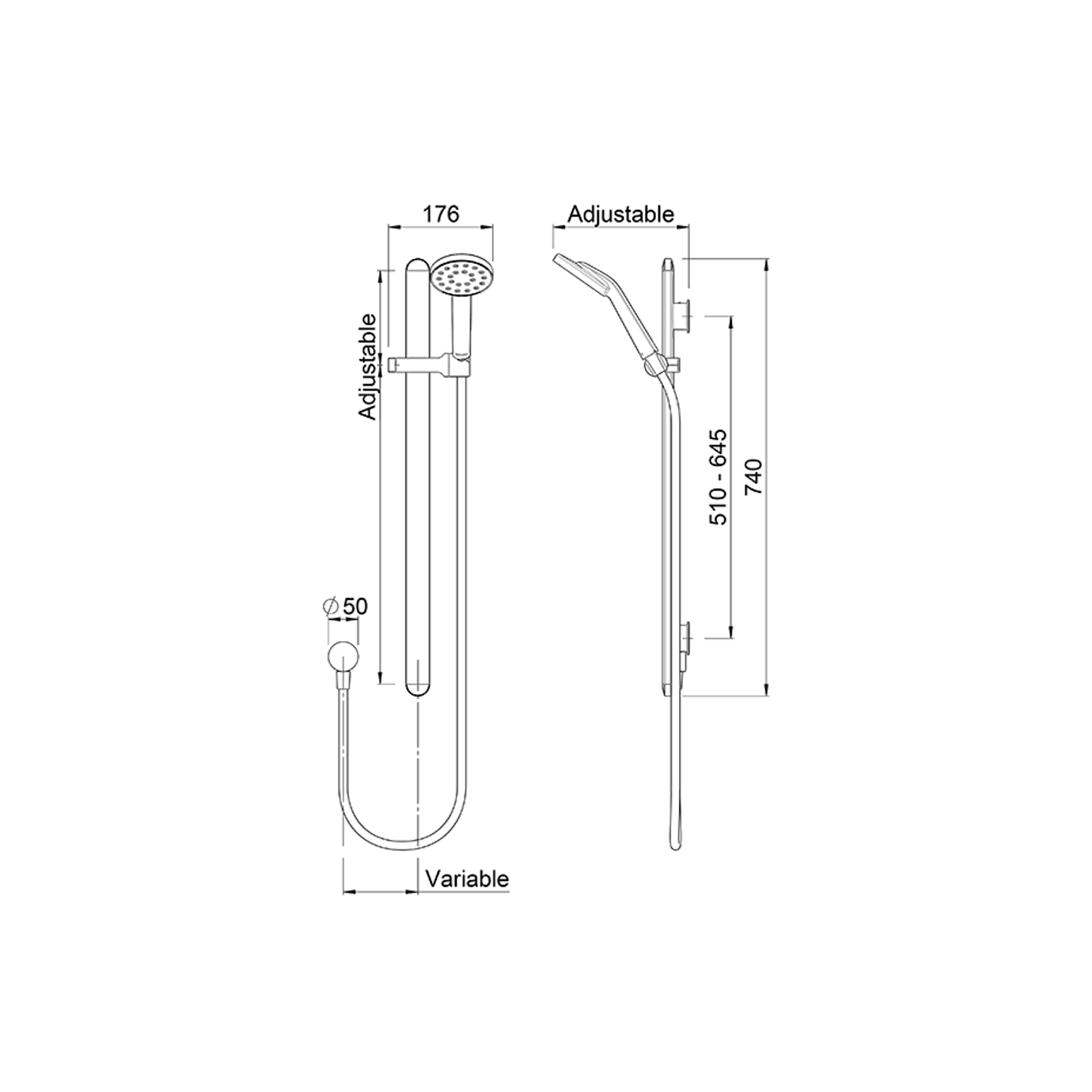 Maku MK2 Rail Shower gallery detail image