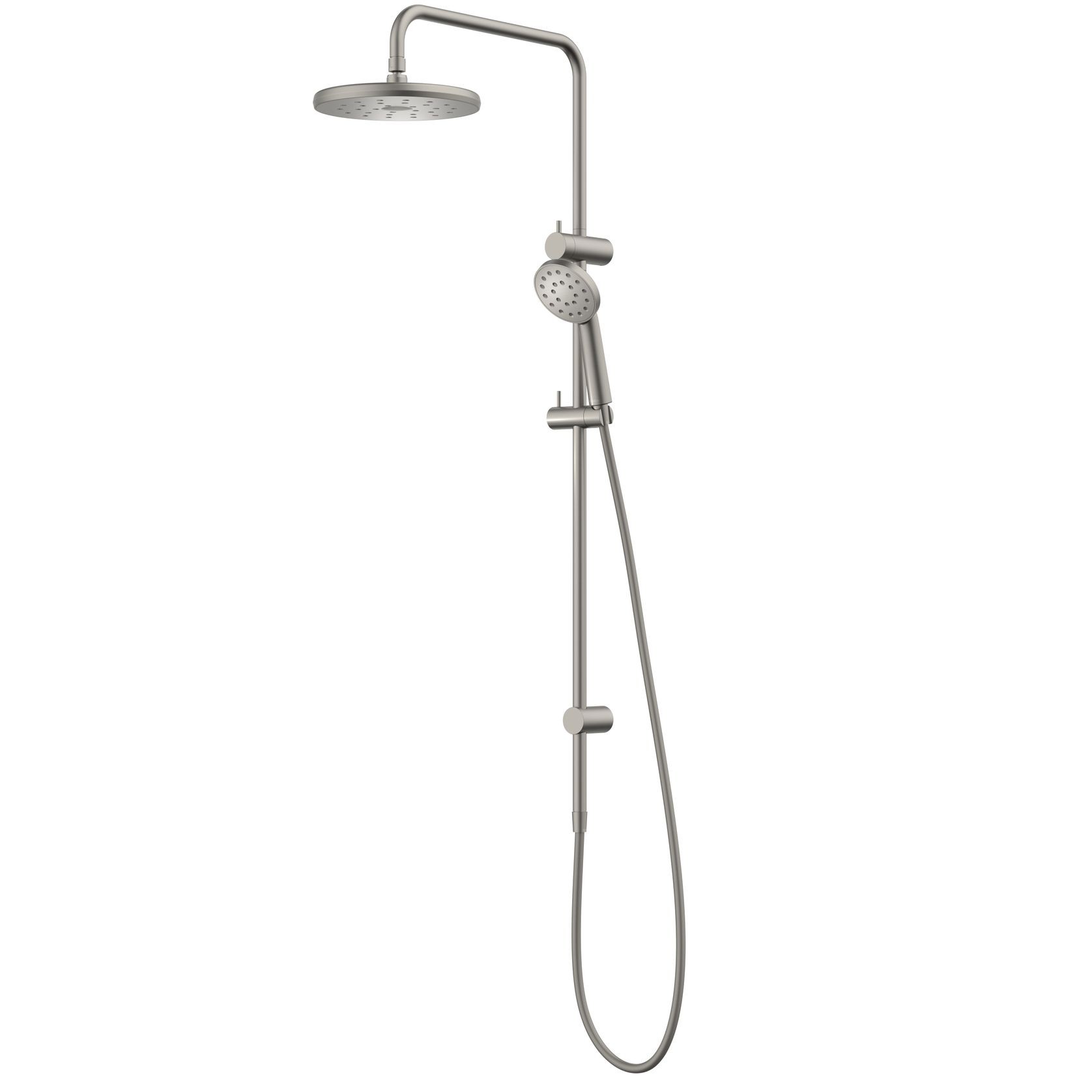 Maku MK2 Satinjet Shower System (Rail Shower & Overhead) - Brushed Nickel gallery detail image