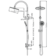 Foreno North Double Head Shower gallery detail image