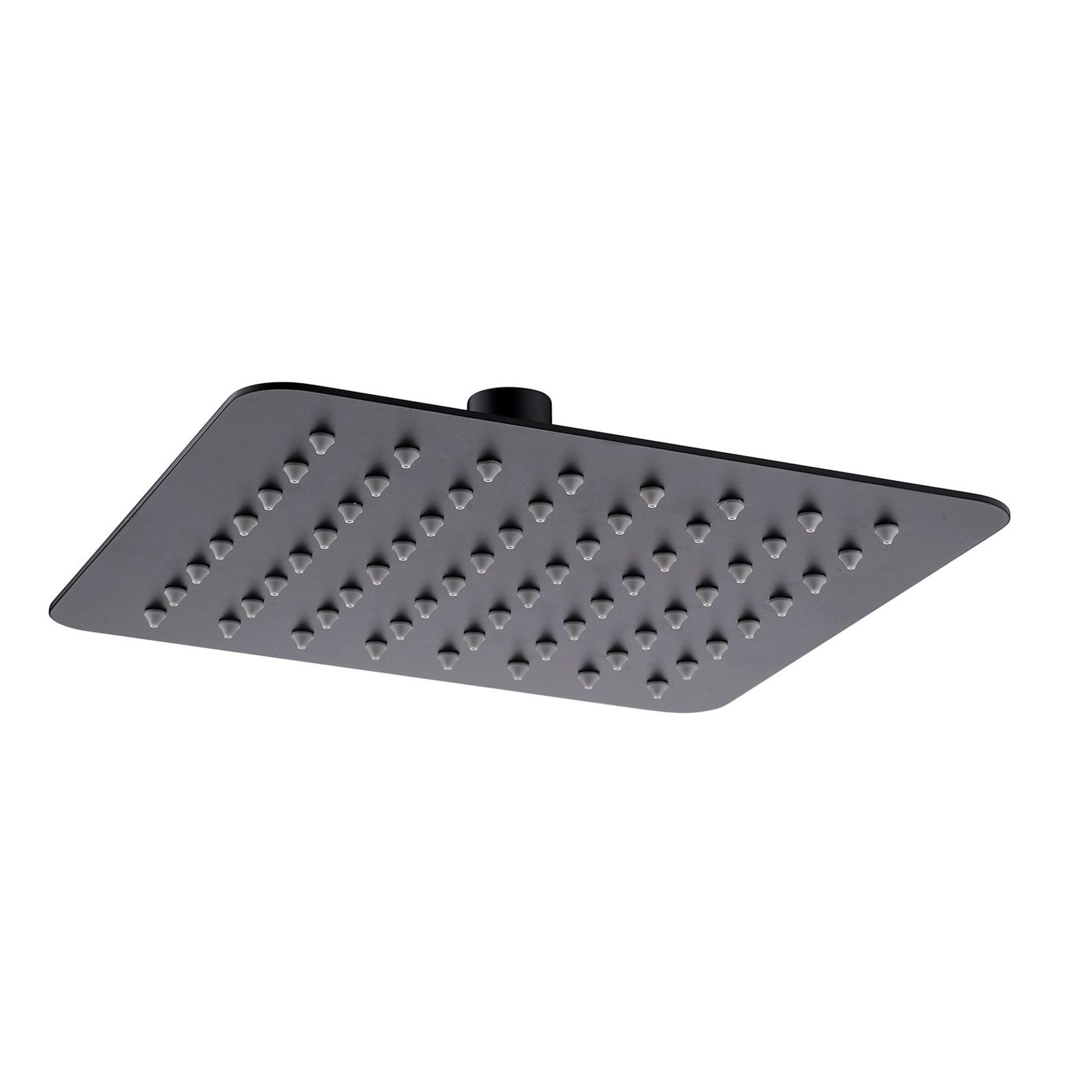 Square Shower Head 200mm Matte Black gallery detail image