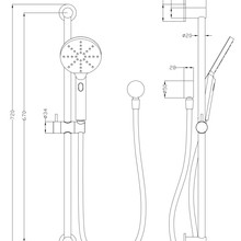 LVB Mica Shower Rail gallery detail image