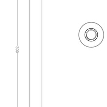 LVB Mica Ceiling Arm | 300/450mm gallery detail image