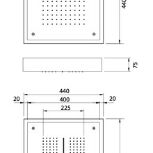 Antonio Frattini SH440 Ceiling Mounted Shower Head gallery detail image
