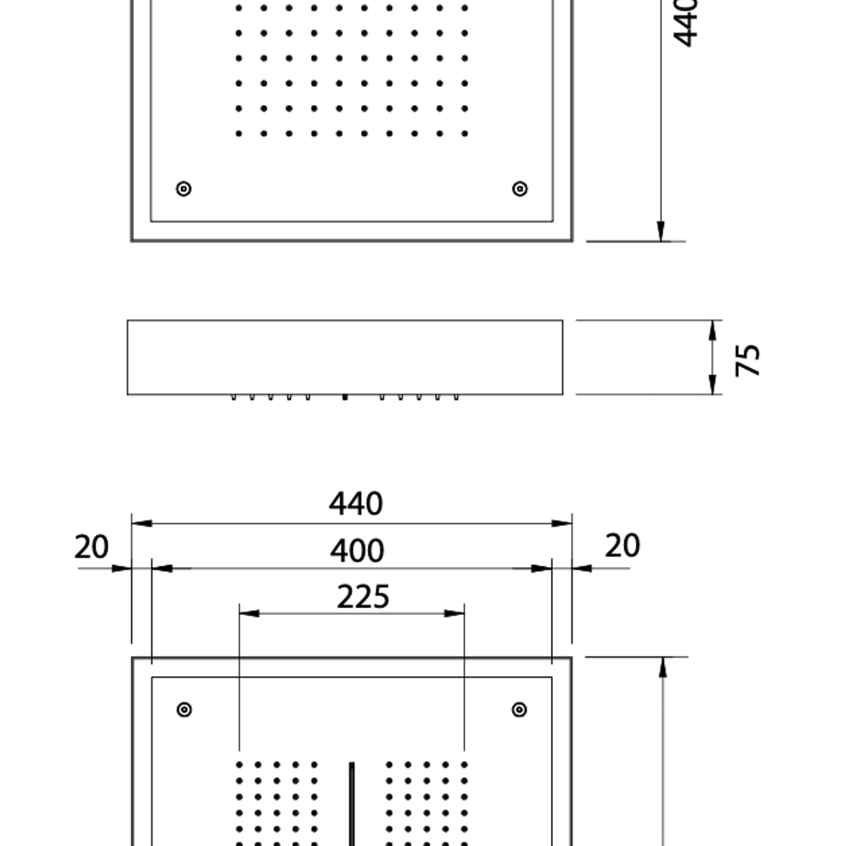 Antonio Frattini SH440 Ceiling Mounted Shower Head gallery detail image