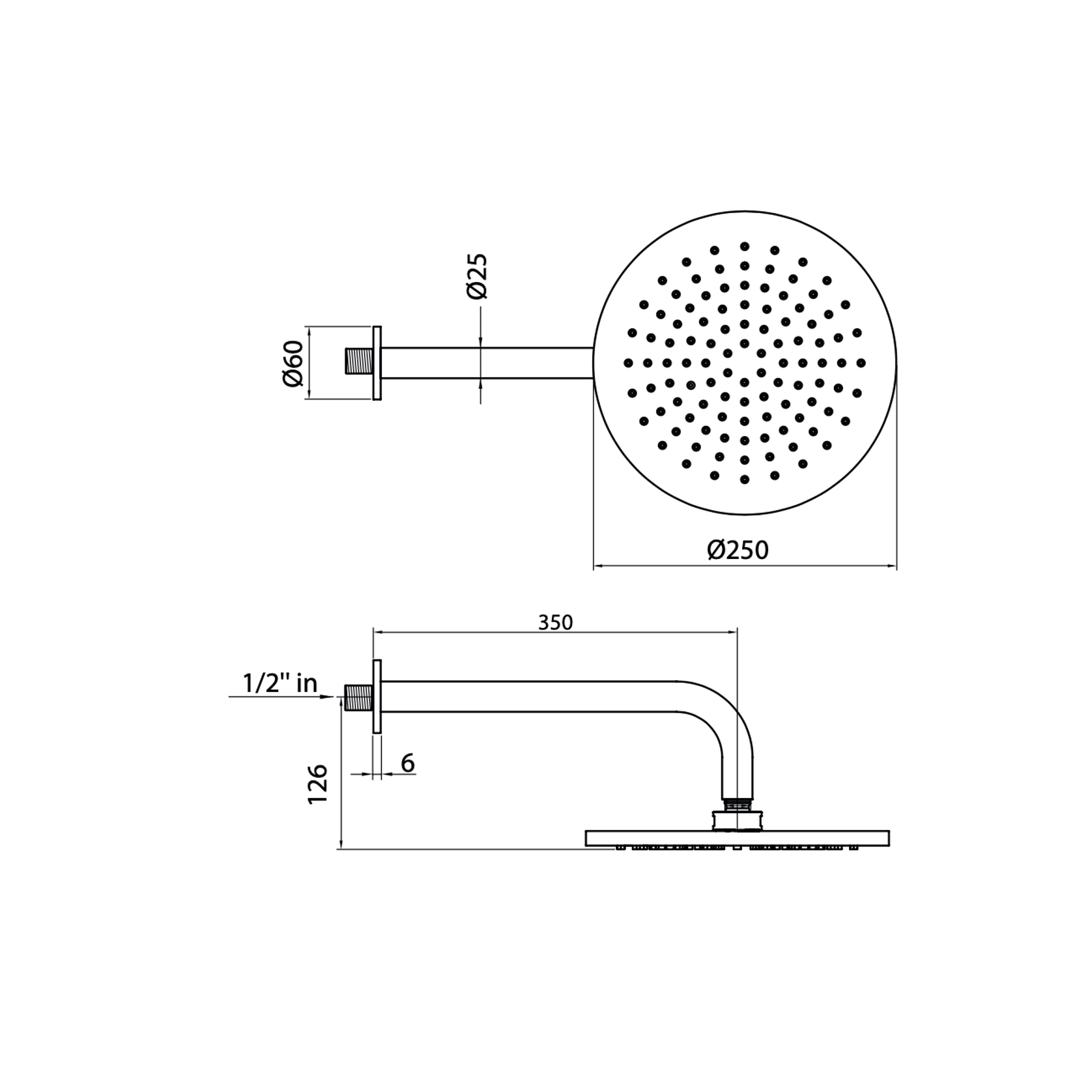 Antonio Frattini SH70 Shower Head gallery detail image