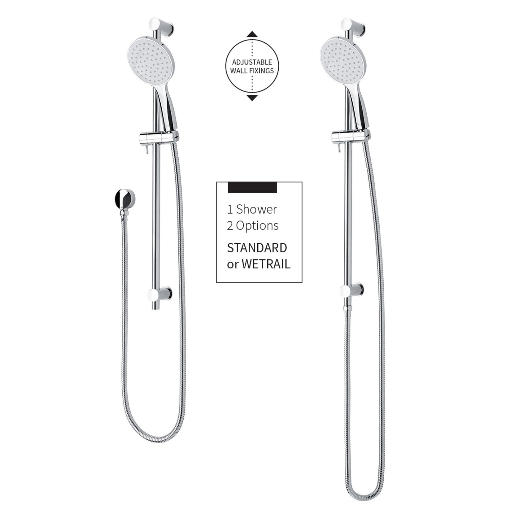 Solitaire Wetrail Slide Shower  gallery detail image