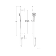 Splash Plus Round Slide Shower 3 Function gallery detail image