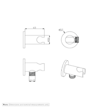 Mila Fixed Hand Shower Holder & BP gallery detail image