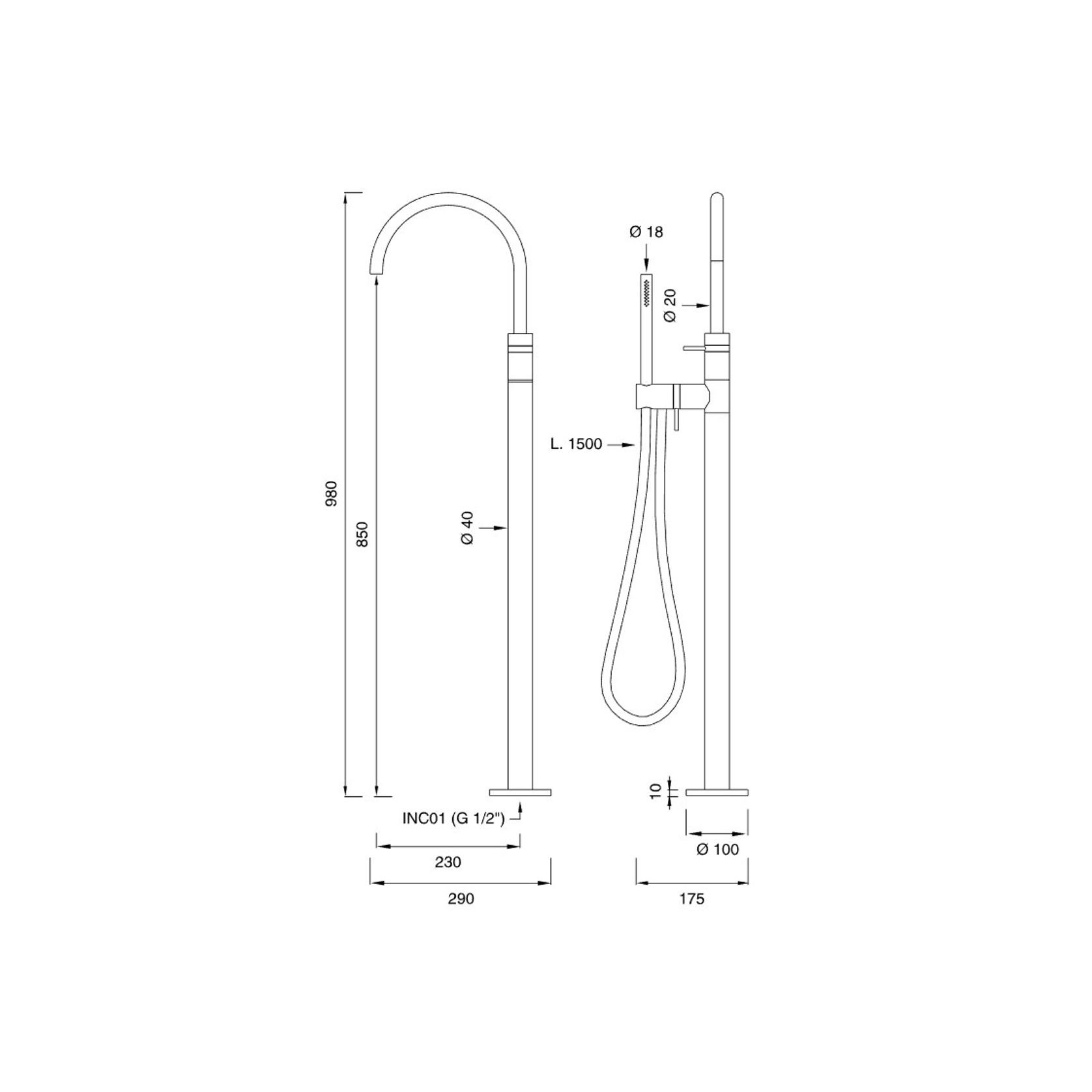 GRADI Free Standing Progressive Mixer by CEA gallery detail image