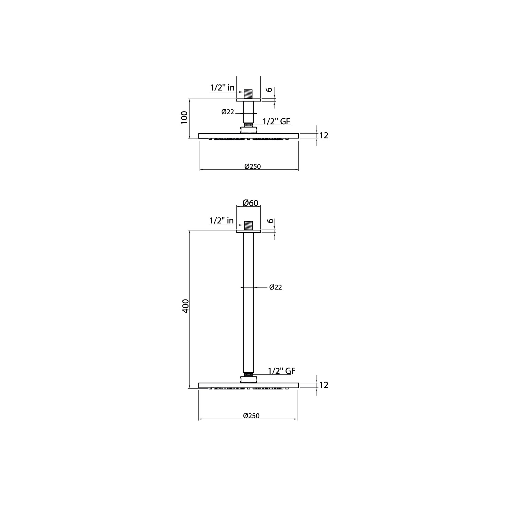Antonio Frattini SH70 Shower Head gallery detail image
