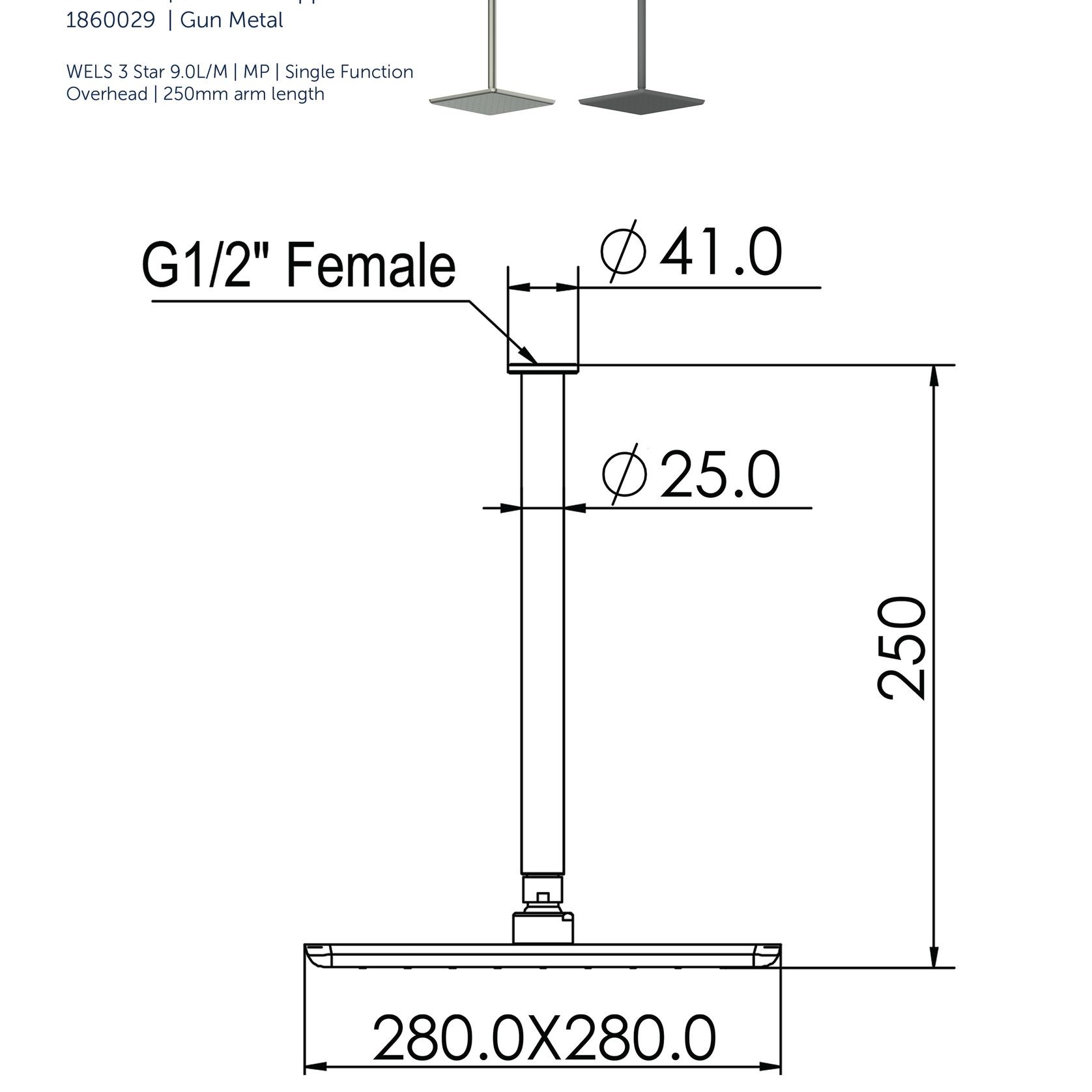Skyla Wall Shower gallery detail image