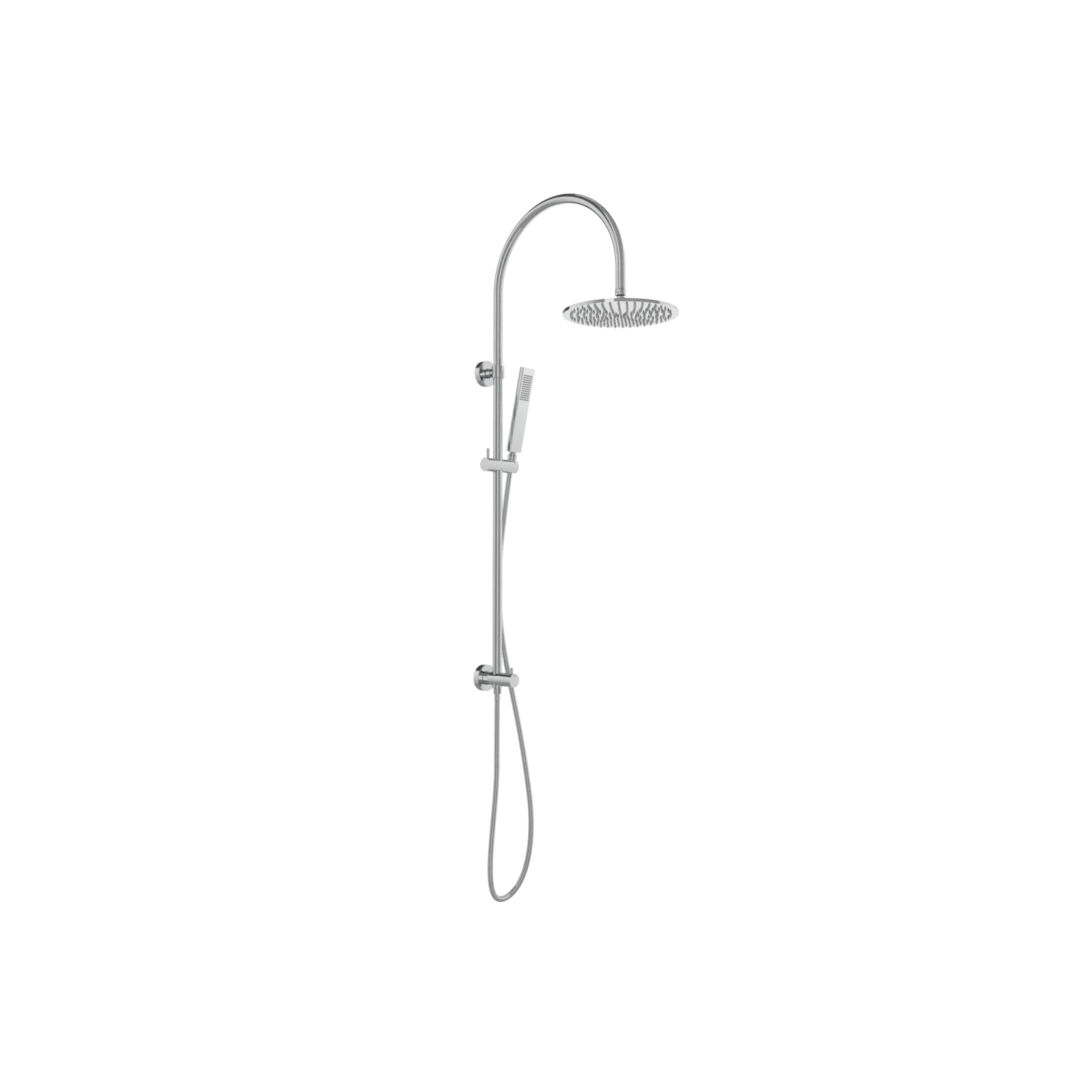 Elysian Gooseneck Shower Rail Set gallery detail image