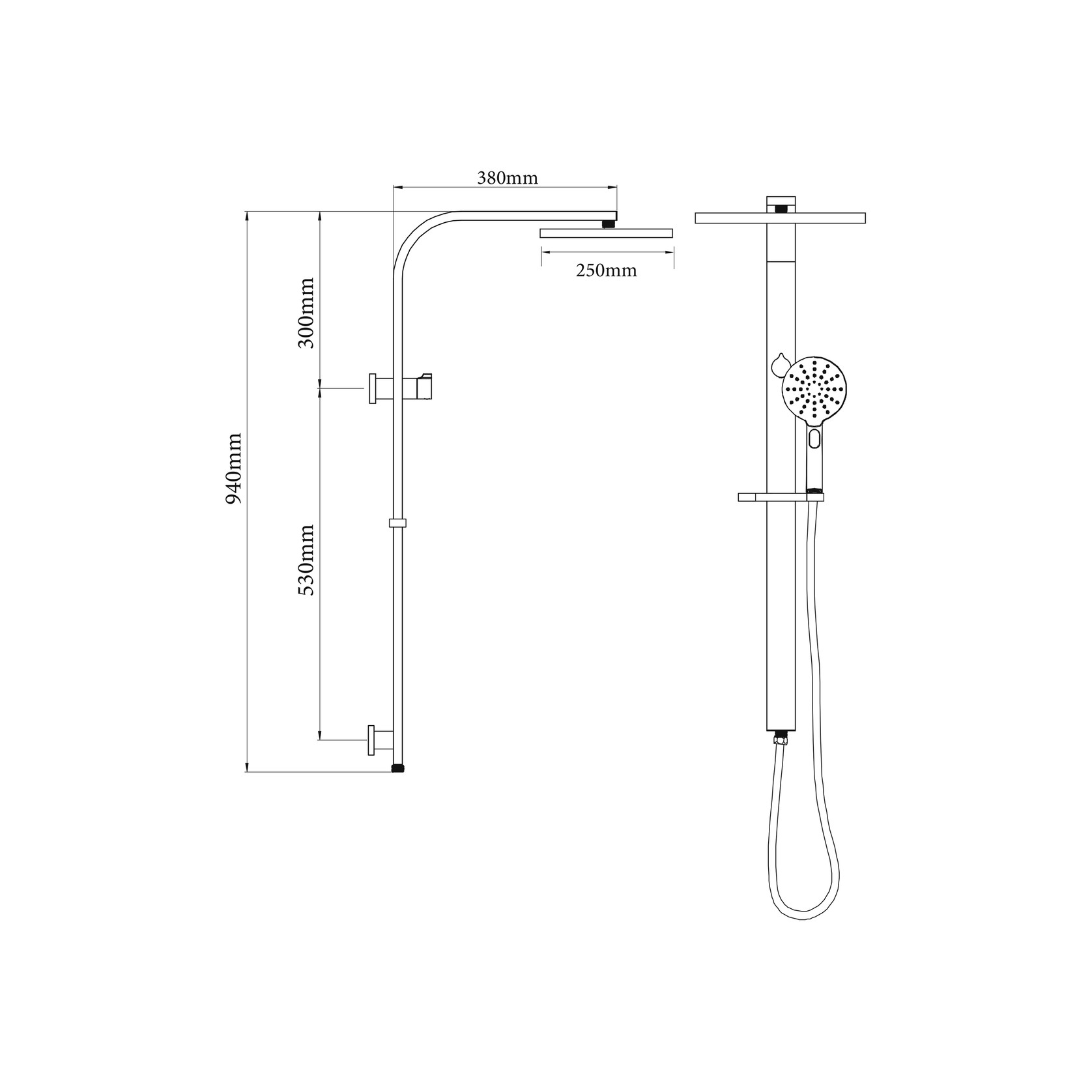 Eclipse Double Head Shower (Round) gallery detail image