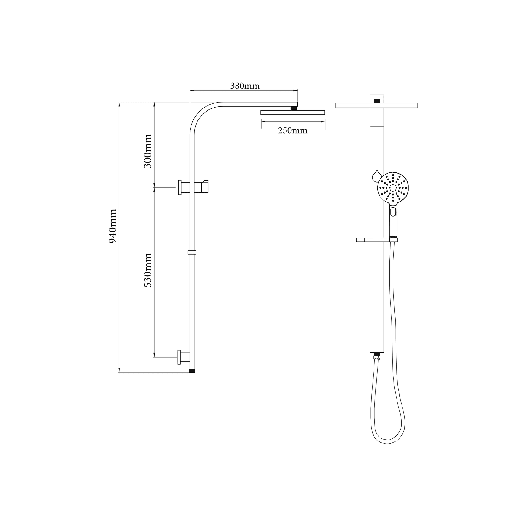 Eclipse Double Head Shower (Round) gallery detail image