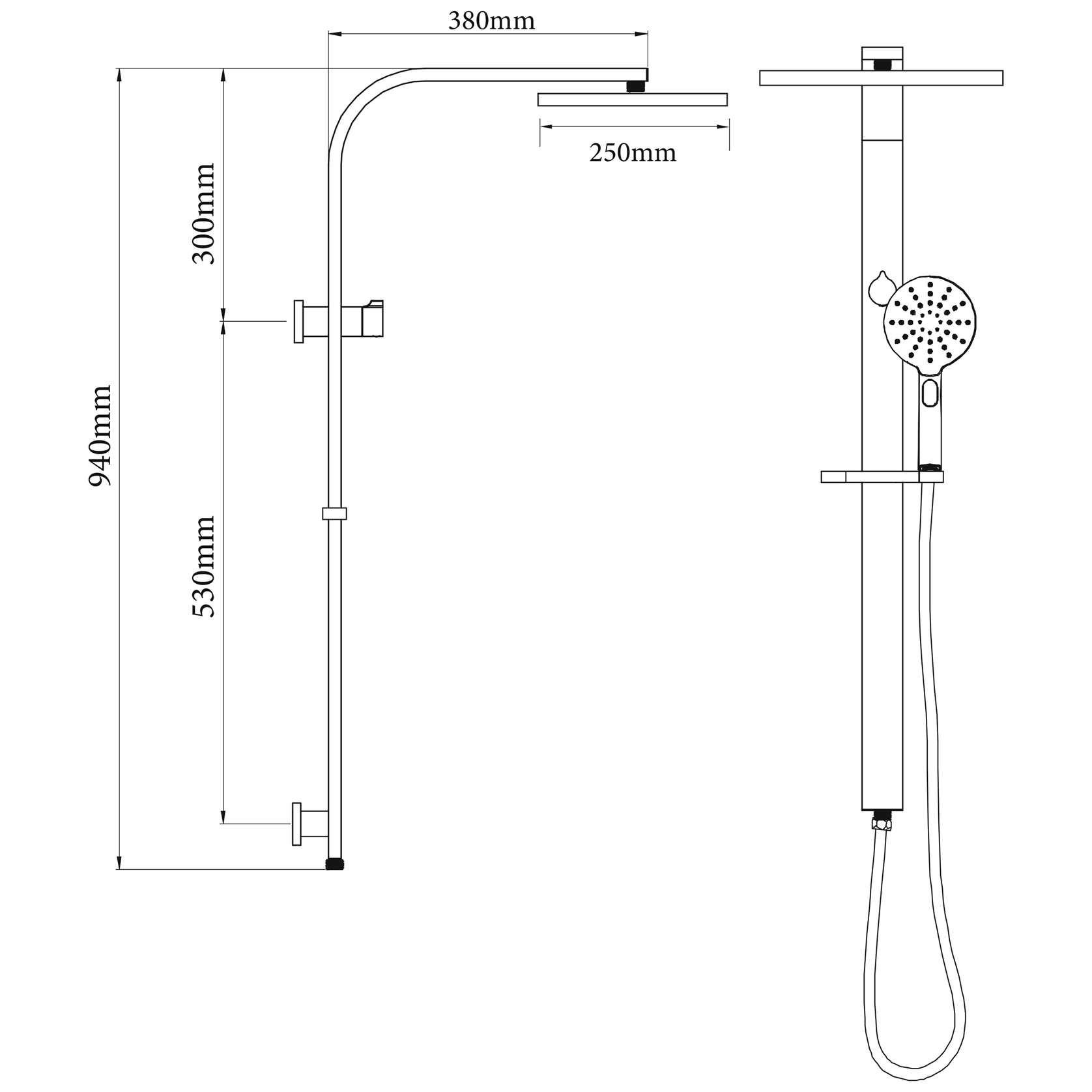 Eclipse Double Head Shower (Round) gallery detail image