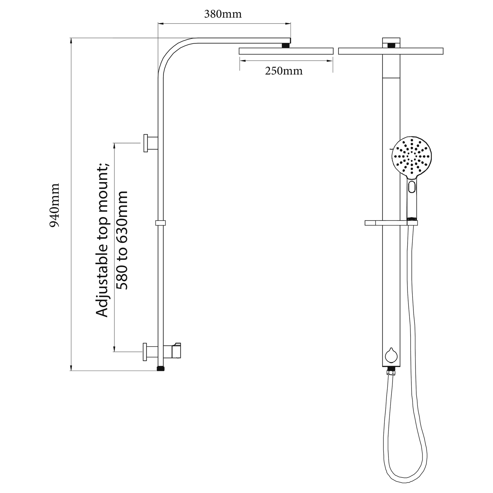 Eclipse Double Head Shower (Round) gallery detail image