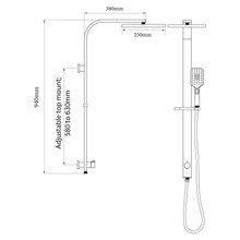 Eclipse Double Head Shower Square gallery detail image