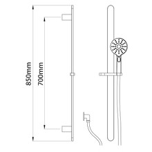 Olympia 3 Function Round Slide Shower gallery detail image