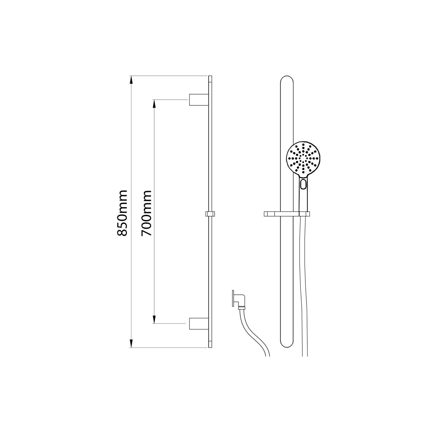 Olympia 3 Function Round Slide Shower gallery detail image