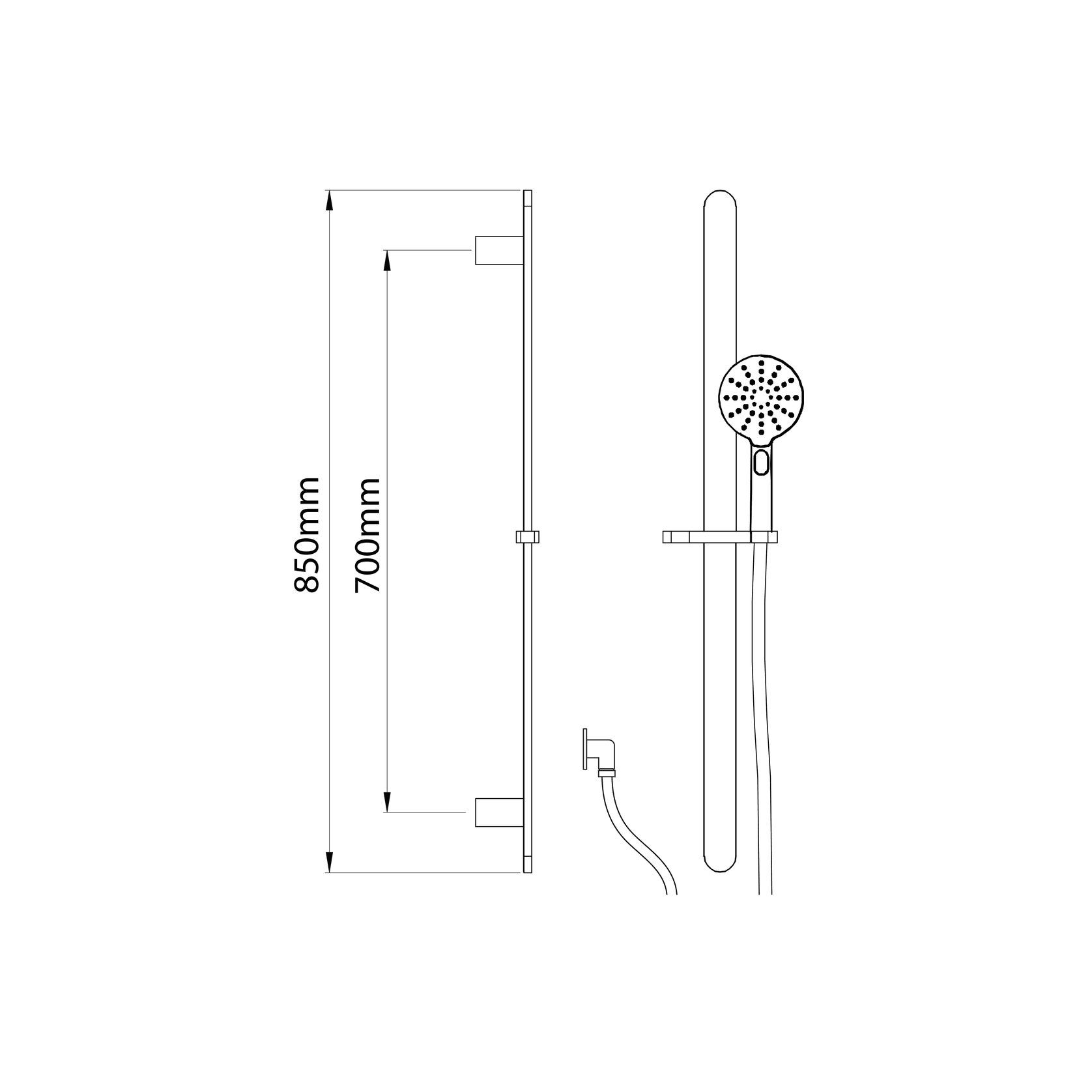 Olympia 3 Function Round Slide Shower gallery detail image