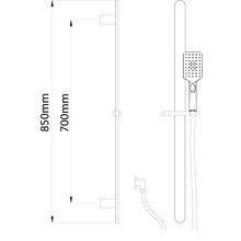 Olympia 3 Function Slide Shower (Square) gallery detail image