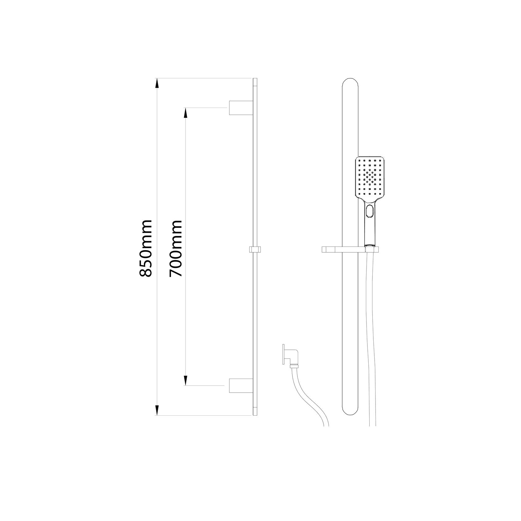 Olympia 3 Function Slide Shower (Square) gallery detail image