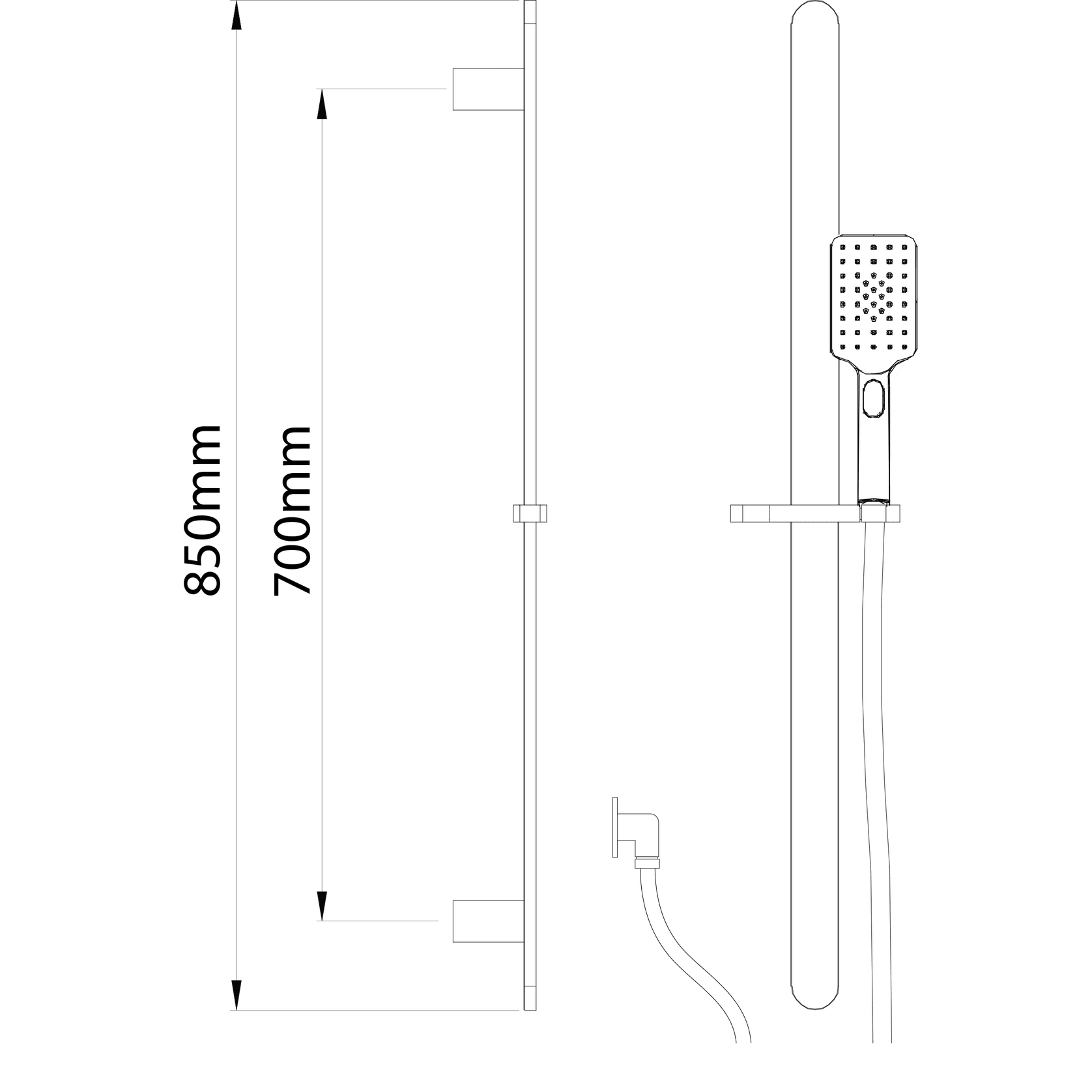 Olympia 3 Function Slide Shower (Square) gallery detail image