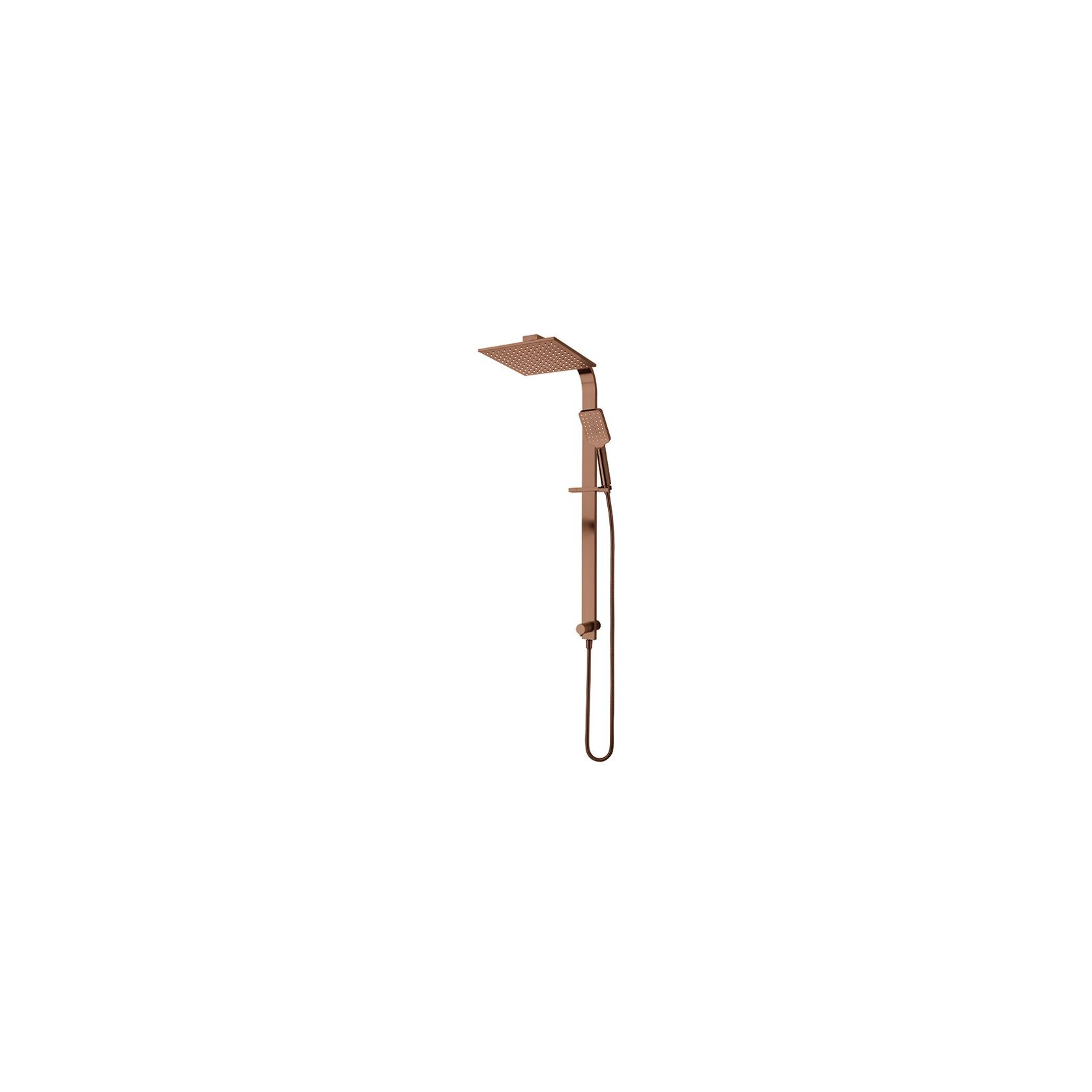 Olympia Double Head Shower (Square) Brushed Copper gallery detail image