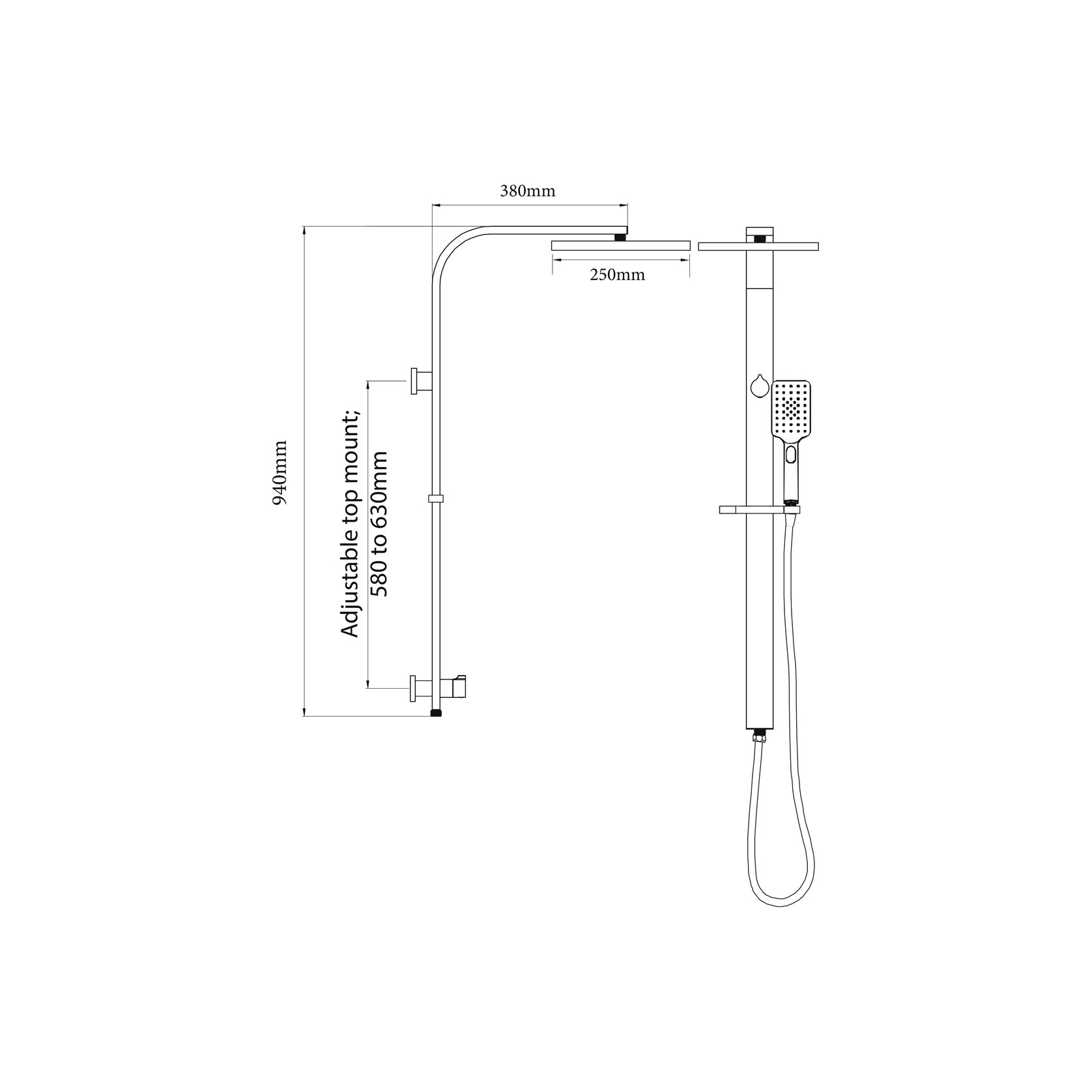 Olympia Double Head Shower (Round) gallery detail image